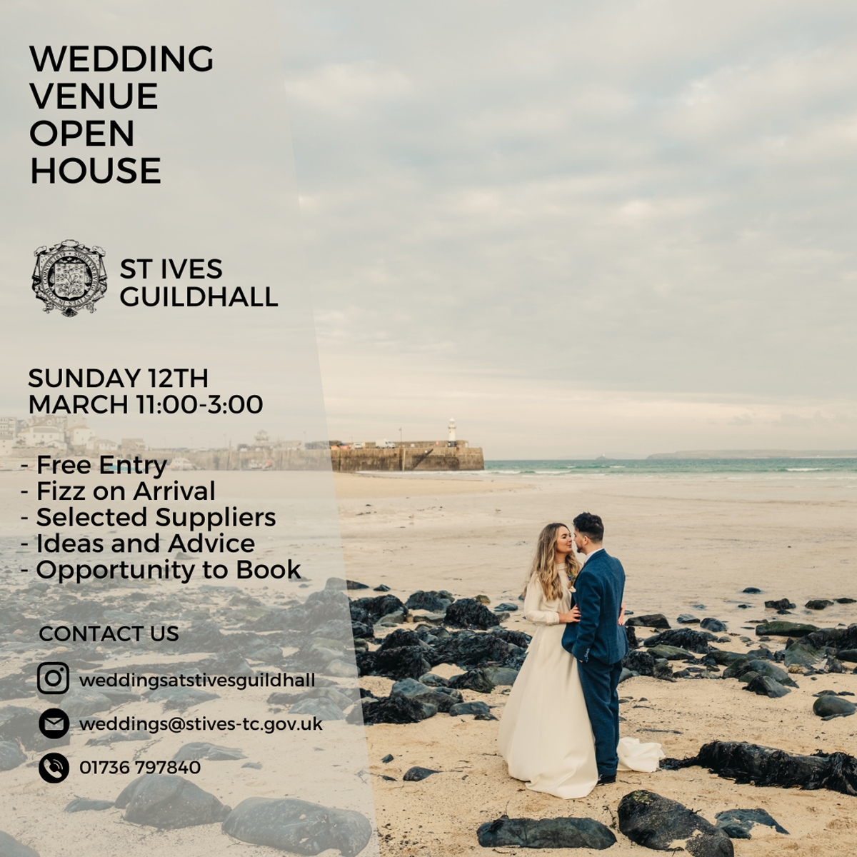 Wedding open house at St Ives Guildhall